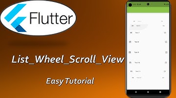 List_Wheel_Scroll_View in #flutter (2023) || How to add Wheel In flutter ||