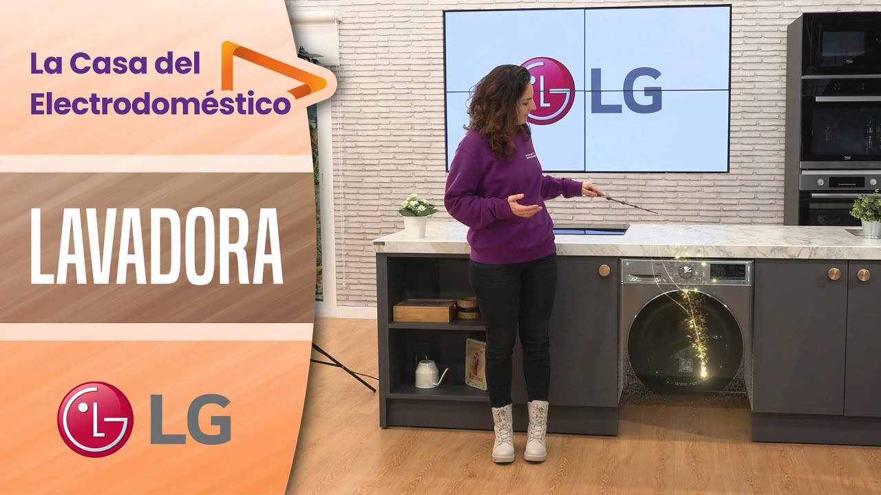 💧 LG LAVADORA F4WV5010S2S - Color inox, 10.5 kg, 1400 rpm, clase B.