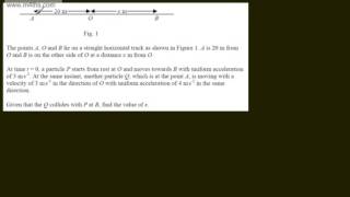 Mechanics 1 - M1 - Kinematics of a Particle (2) (Horizontal Exam style questions) SUVAT