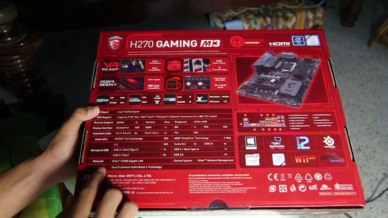 MSI H270 Gaming M3 Unboxing (Thai)