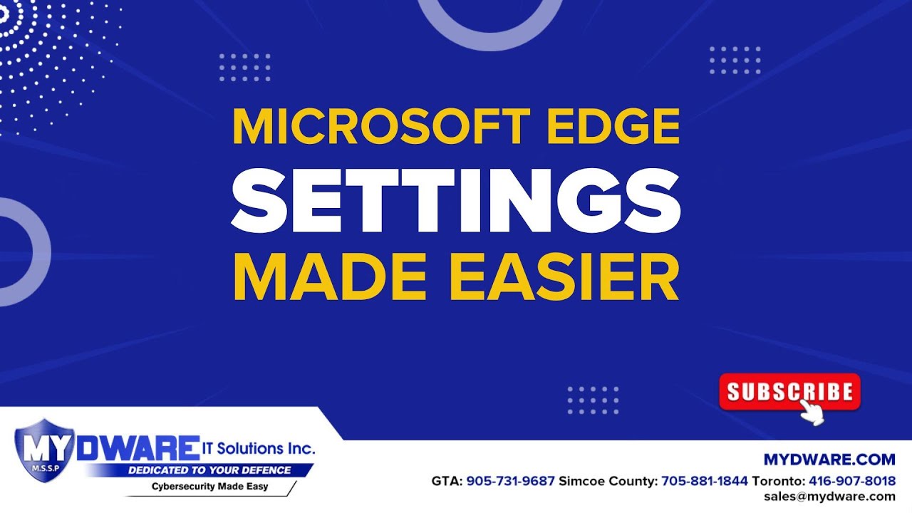 Microsoft Edge Settings Made Simpler