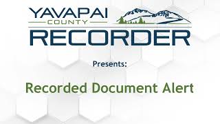 Recorded Document Alert