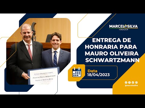 Diploma de Honra ao Mérito a Mauro de Oliveira Schwartzmann