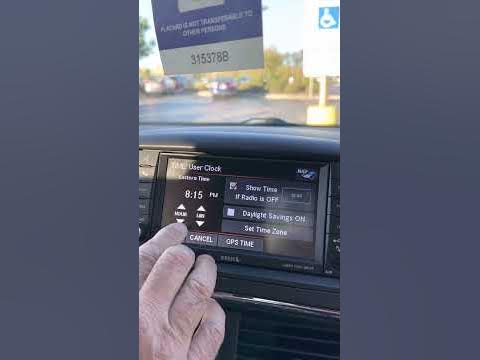 How to reset time on 2019 dodge grand caravan - YouTube
