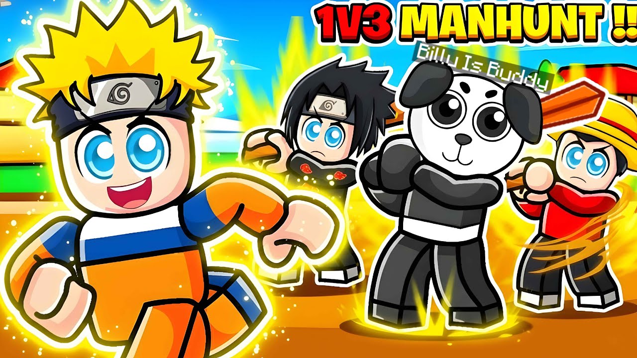 1 PLAYER VS 3 HUNTERS… CAN I BEAT ALL BOSSES IN BLOX FRUITS? 😳  @billuisbuddy