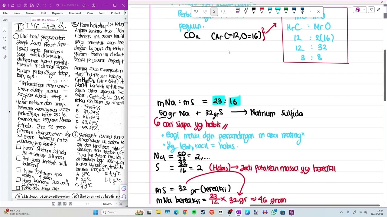 Pembahasan TO 2 TKA Inten Kimia 2025 (Part 1/5)