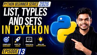 Python Lists, Tuples And Sets Explained In Tamil | Python Beginner Series In Tamil 2026
