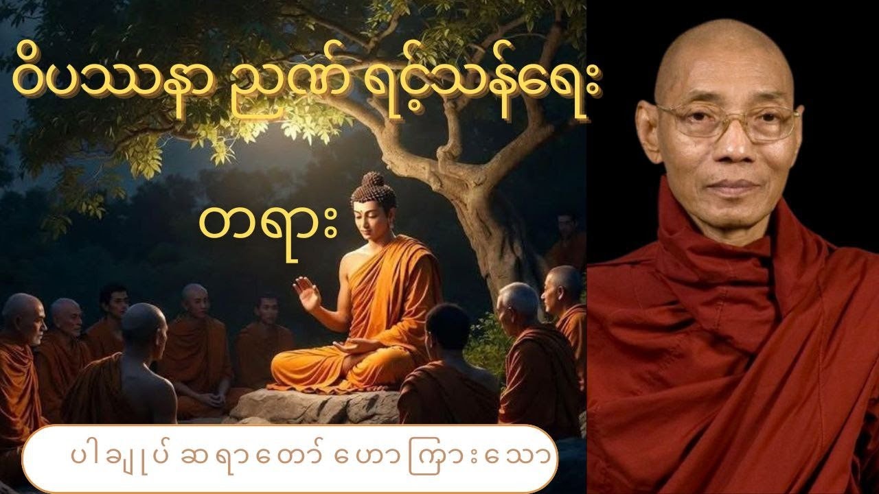 ပါချုပ်ဆရာတော် ဟောကြားသော ဝိပဿနာ ညဏ် ရင့်သန်ရေးတရားတော်#တရားတော် 