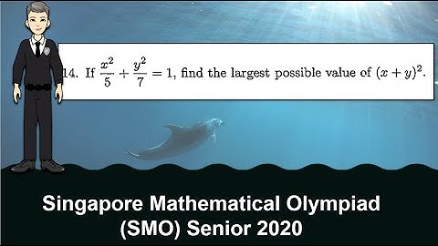 Q14 of SMO 2020 Senior  (Cauchy Inequality)