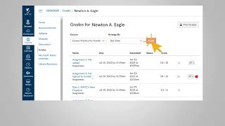 Printing Grades in Canvas at NWTC
