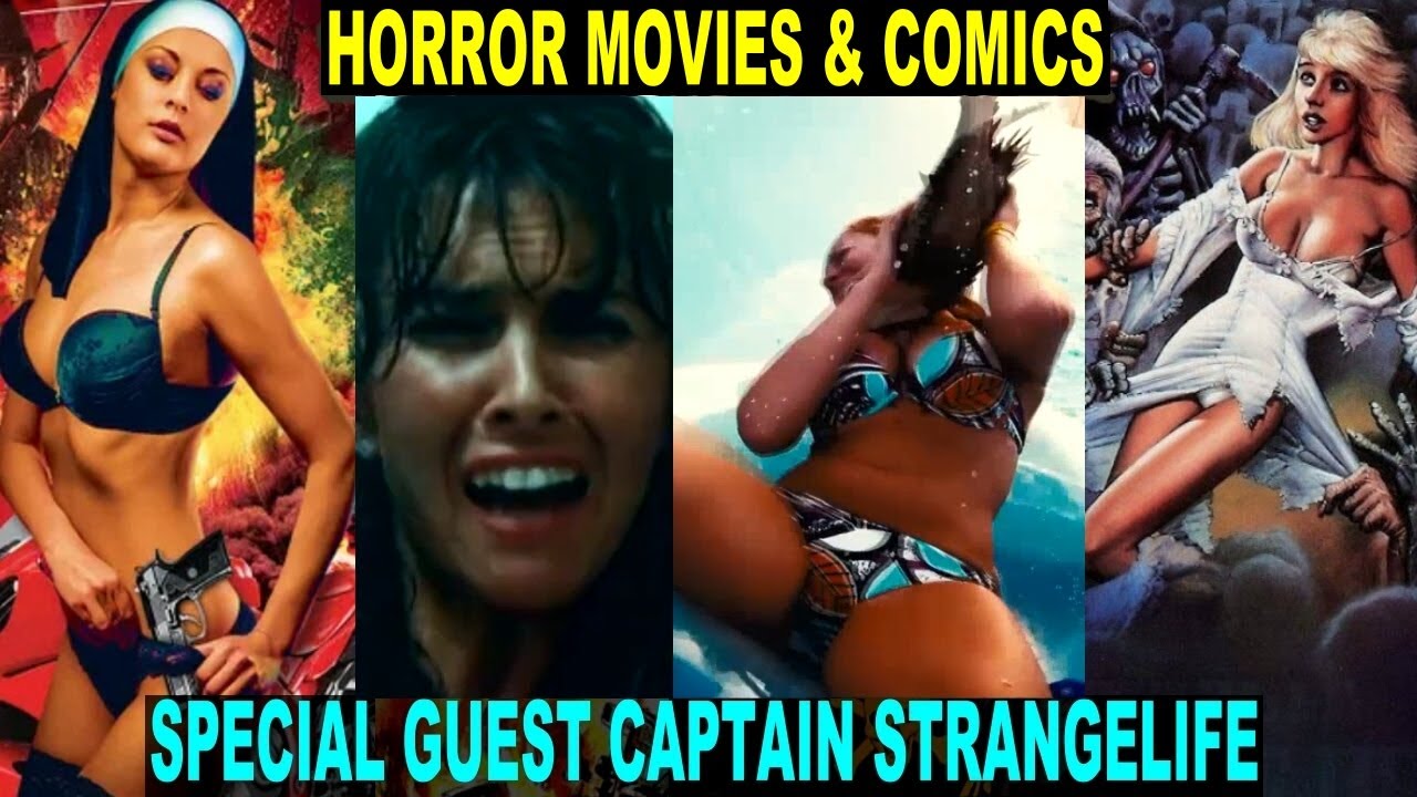 HORROR Movies And COMIC BOOKS with Guest CAPTAIN STRANGELIFE!  1970s SCI-Fi Horror Exploitation Flix