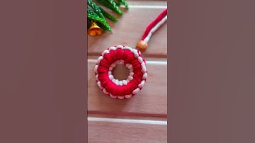 Macrame keychain | macrame christmas ornaments | Handmade #christmasornaments #christmas