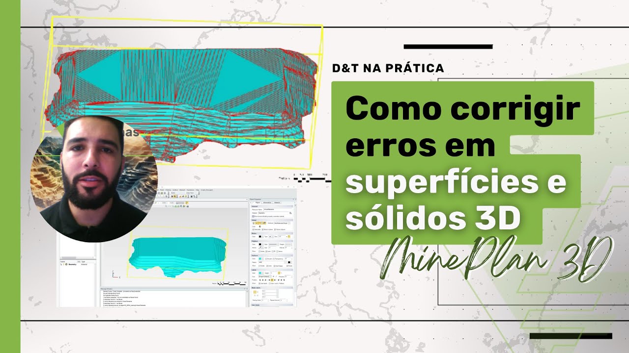 Como corrigir erros em SUPERFÍCIES E SÓLIDOS 3D