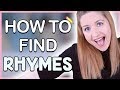 How To Rhyme: How To Find Rhymes Fast! (Songwriting 101)