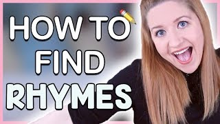 How To Rhyme: How To Find Rhymes Fast (Songwriting 101)