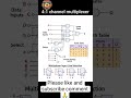 4:1 channel multiplexer #electrical #education #all short #all