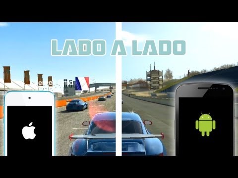 Real Racing 3 lado a lado: iPod touch 5 (iOS) vs Galaxy Nexus (Android)