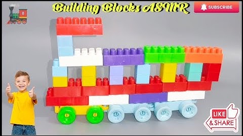 Satisfying Diy Train 🚂 | Building Blocks Instructions | ASMR Sound | Diy #asmr #asmrsounds #diy