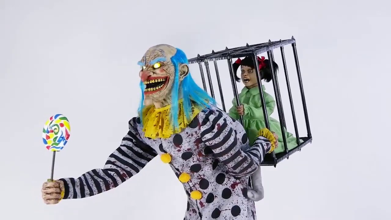 Mr. Happy Creepy Cagy Clown Halloween Prop Decoration