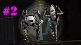 Portal 2 - Co-Op Walkthrough w/Commentary Part 2 Crushed