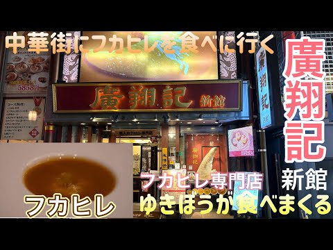 中華街にフカヒレを食べに行く【ゆきぼうが食べまくる】フカヒレ専門店 廣翔記新館
