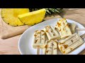 (ENG SUB) KEM KHÓM Cách Làm Kem Que Khóm Mềm Ngon Không Bị Cứng || Pineapple Coconut Ice Cream