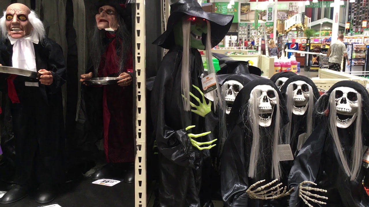 Menards Halloween 2017 Animated Rising Witch YouTube