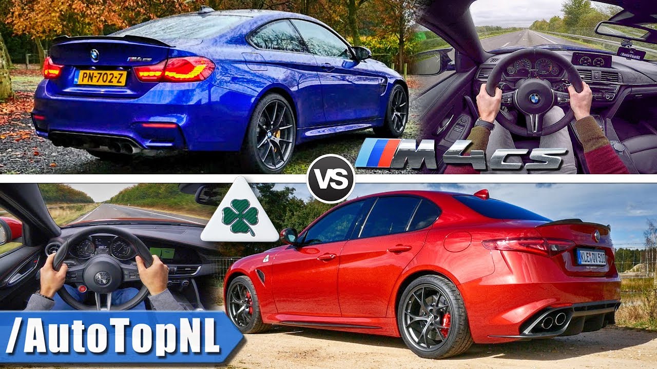 ALFA ROMEO GIULIA QUADRIFOGLIO vs BMW M4 CS EXHAUST