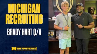 Exclusive 1on1 With Michigan Qb Commit Brady Hart I goblue