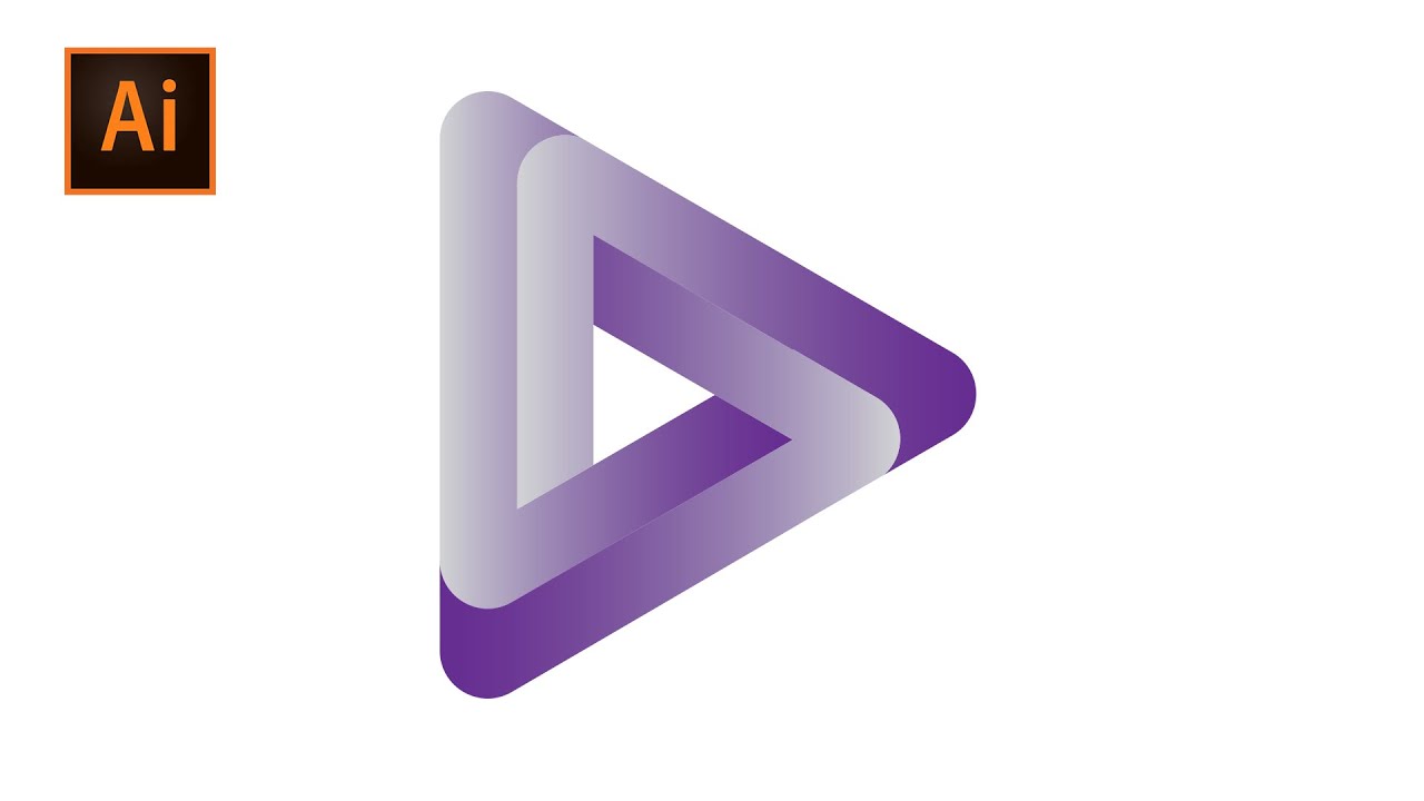 Design a Gradient Logo || Illustrator Gradient Logo Design Tutorial ...