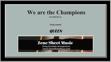 Thumbnail of We Are The Champions - Queen - arranged for String Quartet by Zene Strings