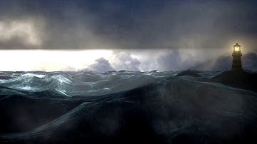 3D Lighthouse & Ocean Storm