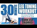 30 Minute Leg Toning Workout No Equipment Needed 🔥Burn 350 Calories! 🔥
