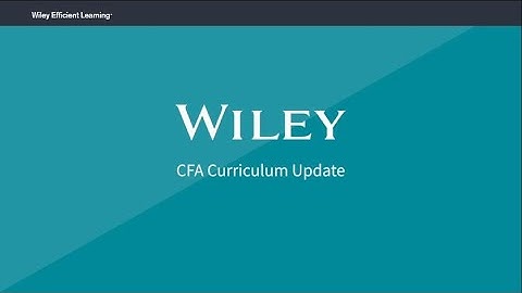 CFA Curriculum Update with Peter Olinto