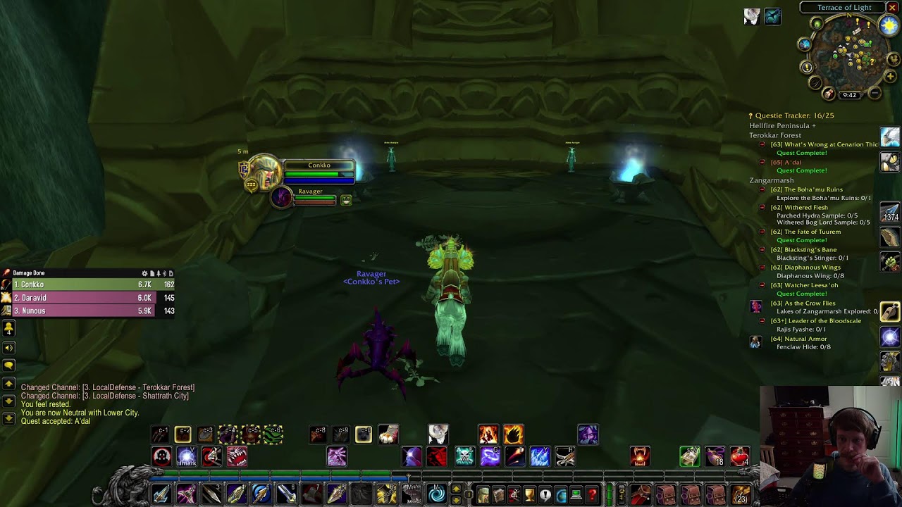 Leveling in Outlands | Rogue / Hunter PVP Server | WoW Classic Anniversary TBC