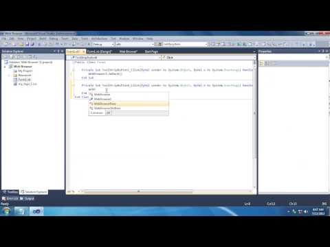 Create a Web Browser in VB.NET