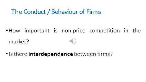 Structure, Conduct, Performance SCP Framework - Chapter 3 - 3- industrial economics
