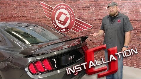 2015-2017 Mustang Fastback Anderson Composites Rear Spoiler GT350R Type-GR Carbon Fiber Installation