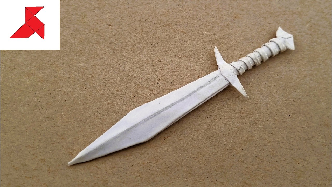 DIY - How to make a Sting, the Sword of Bilbo and Frodo Baggins (Lord Of The Rings) from A4 paper