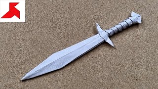DIY - How to make a Sting, the Sword of Bilbo and Frodo Baggins (Lord Of The Rings) from A4 paper