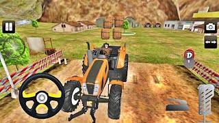 Farm Tractor Offroad Driving - Tractor Trolley Cargo Transport - Best Android Gameplay screenshot 3