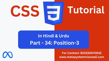 CSS Position Property | Position absolute, relative, fixed and Sticky | Part-3