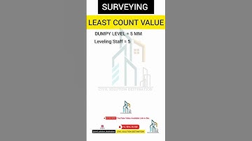 Instrument Least Count Value || Surveying || Civil .