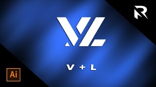 How to make VL Letter Logo Tutorial | Graphics Design | Adobe Illustrator Tutorial.