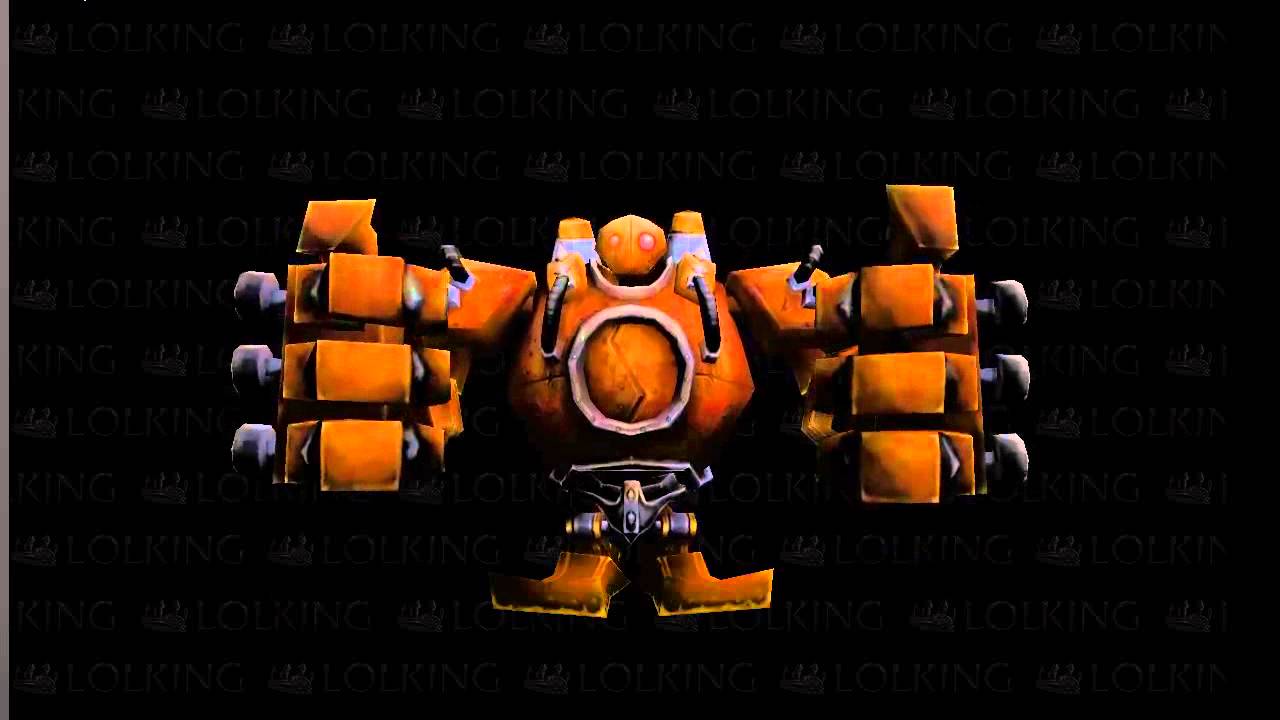 blitzcrank rusty skin model 3d