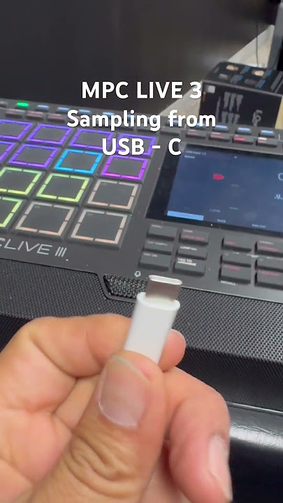 MPC LIVE 3 Sampling from USB - C