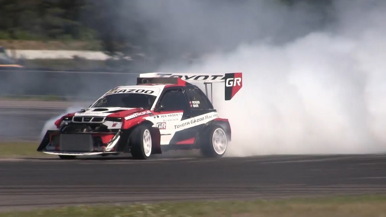 TOYOTA STARLET 4x4 DUAL ENGINE DRIFTING GATEBIL - YouTube