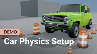How to setup car physics in Needle Engine with one component (coming soon)