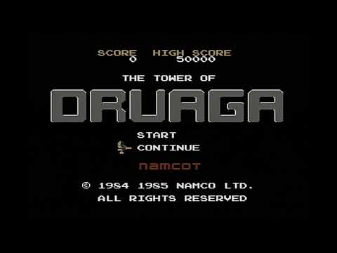 Cheat Code] The Tower of Druaga (NES) - Level Select / Reverse