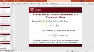 Ch 8 Video 13 Determining sample size